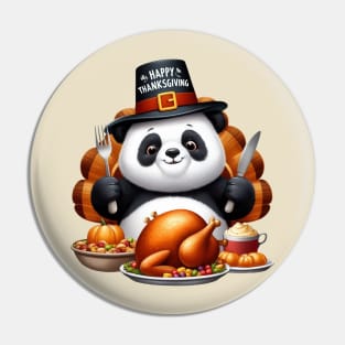 Thanksgiving Panda Pin