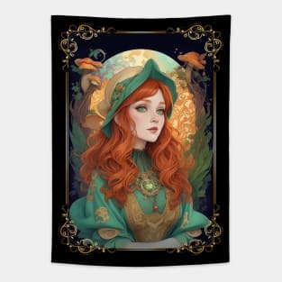 Green Witch Tapestry