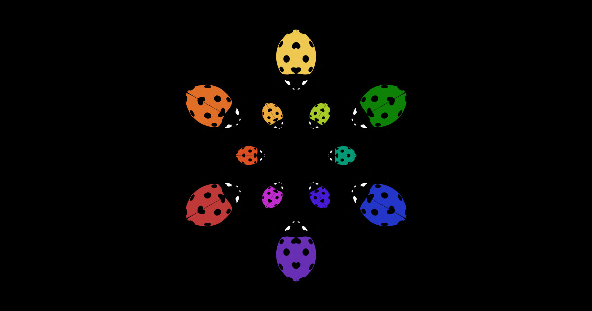 Ladybug Color Wheel - Ladybug - Sticker | TeePublic