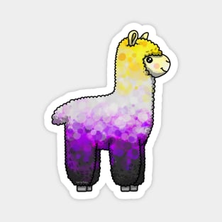 Enby Alpaca Magnet