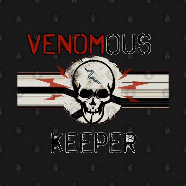 Venomous Keeper Skull (original) by The Illegal Goat Company