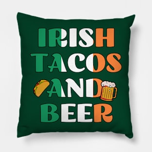 Irish Tacos and Beer Pillow
