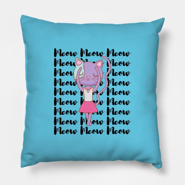 Ballerina Kitty Pillow by François Belchior