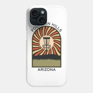 Fountain Hills Arizona | Disc Golf Vintage Retro Arch Mountains Phone Case