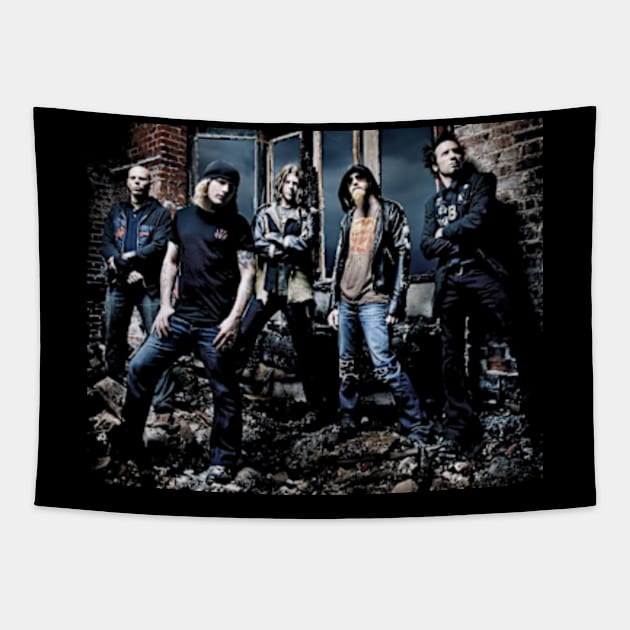 Audioslave Fire Be Yorself 6 Tapestry by Vidi MusiCartoon