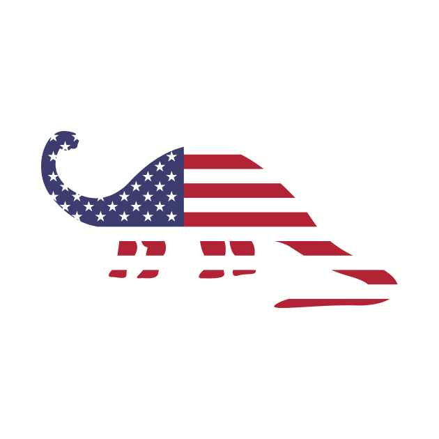 American Flag Dinosaur by Kyle O'Briant