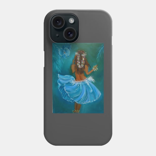 Aloha Hula Girl Phone Case by jennyleeandjim