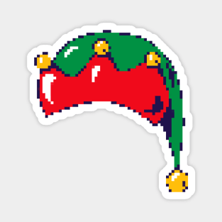 Christmas - Elf Hat Pixel Art Magnet