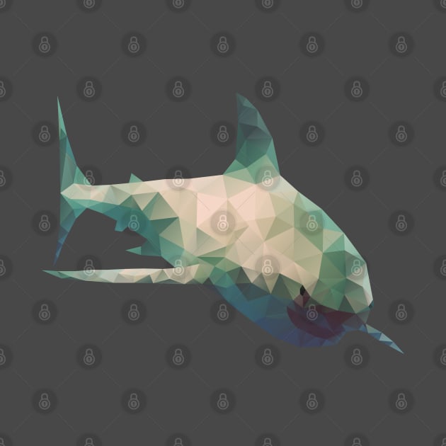 Low poly shark by AO01