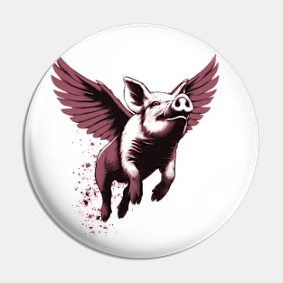 Pink Flying Pig Pin