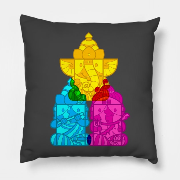 The Box Gods Pillow by artofkarthik