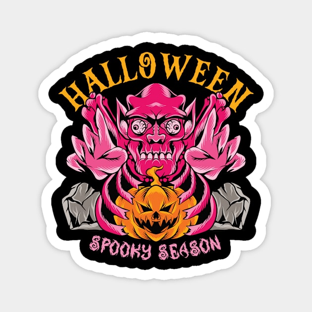 Halloween Spooky Season Magnet by FlitStudio