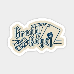 Grand Royal - Navy Distressed Magnet