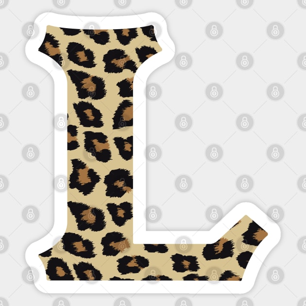 Letter L Leopard Cheetah Monogram Initial Kids T-Shirt for Sale