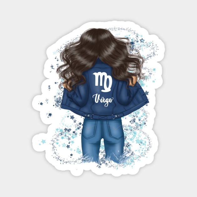 Virgo Zodiac Girl Magnet by The WYLD Tribe