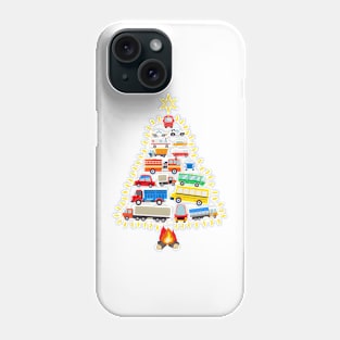 Firefighter Fire Truck Christmas Tree Xmas Tshirt Phone Case