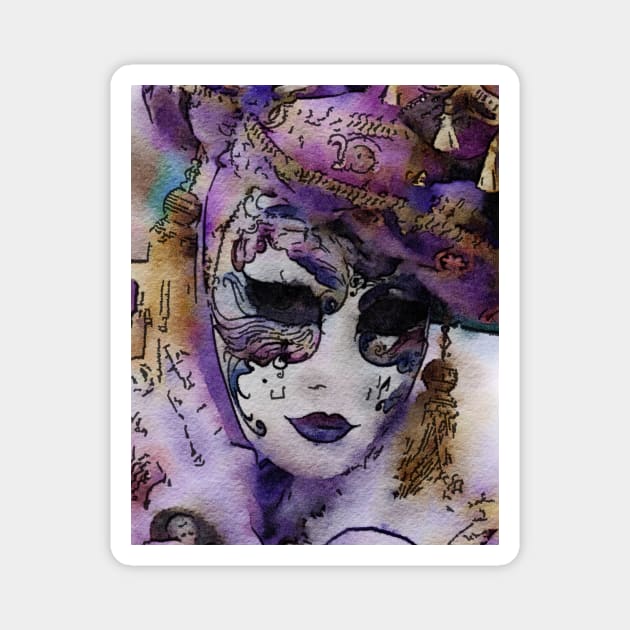 Grand Masquerade Mask in Lilac Magnet by KirstenStar 