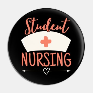 Pastel Nurse Students Nursing Orange Pin