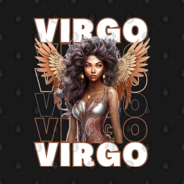 Black Virgo Zodiac Sign Woman by SassyElevate2