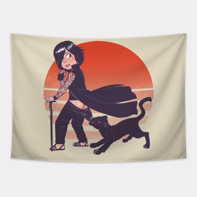 peachy Tapestry by inverts