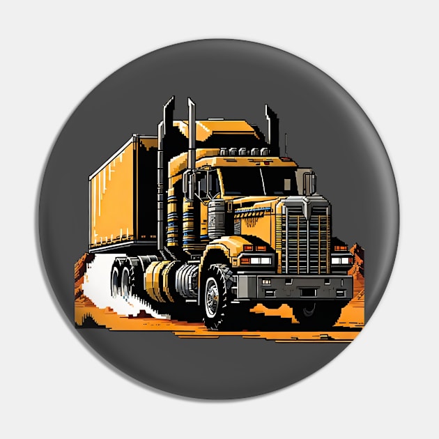 Post Apocalyptic Semi Trailer Truck Pin by DystoTown