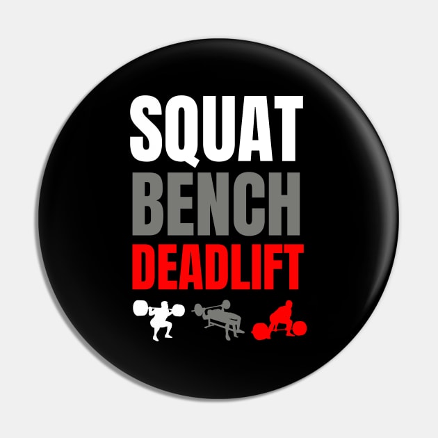 SQUAT BENCH DEADLIFT Pin by AniTeeCreation