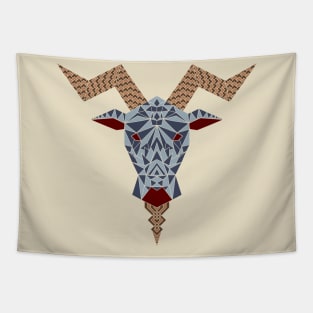 Geometric Goat Tapestry