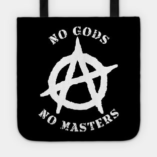 no gods no masters white 2 Tote