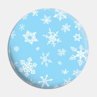 White Snowflakes Pin