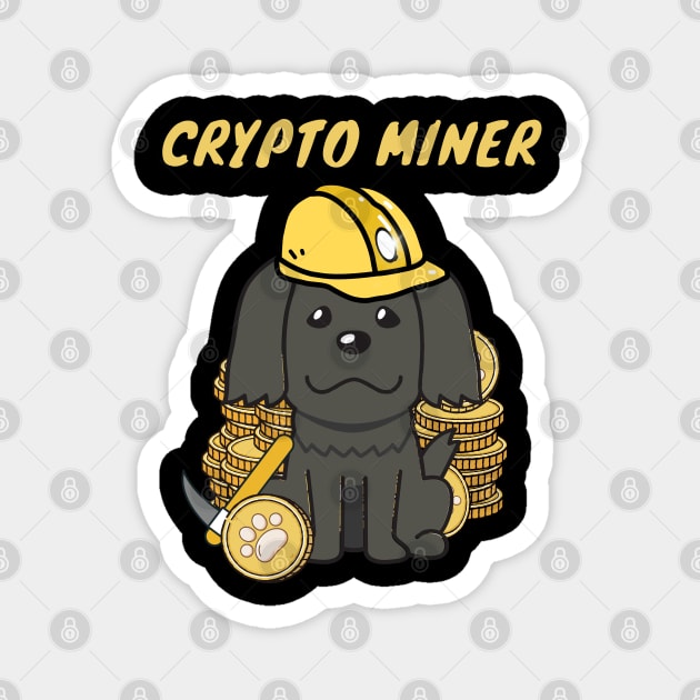 Crypto Miner Sheepdog Magnet by Pet Station