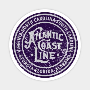 Distressed Atlantic Coast Line Railroad Magnet