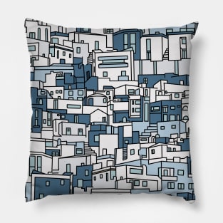 Blue Island Homes All-Over Print Pillow