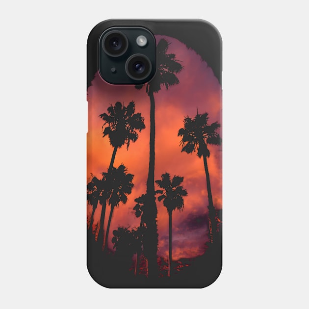 Red Palmset Phone Case by Arcuedes