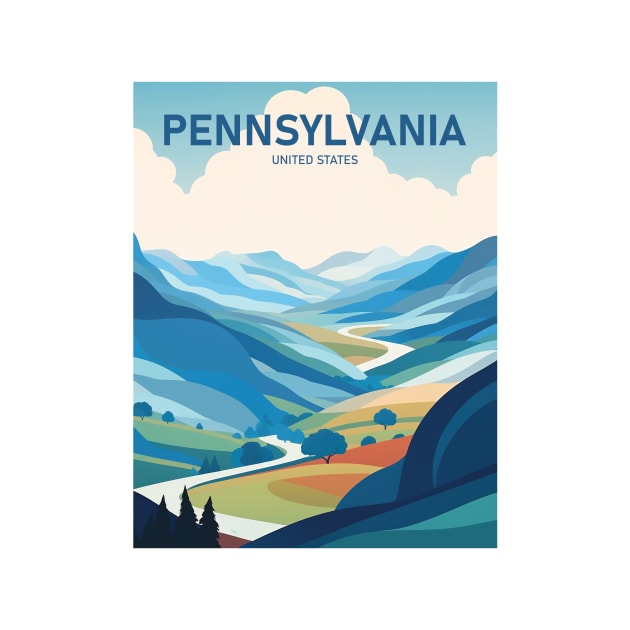 PENNSYLVANIA by MarkedArtPrints