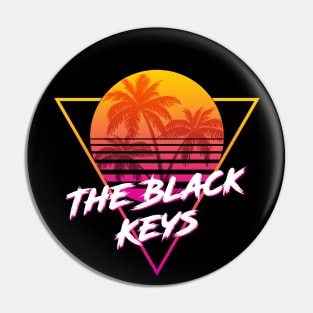 The Black Keys - Proud Name Retro 80s Sunset Aesthetic Design Pin