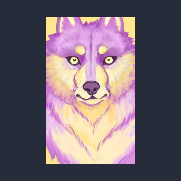 Purple Wolf by Dragon_doggo