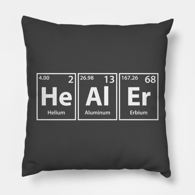 Healer (He-Al-Er) Periodic Elements Spelling Pillow by cerebrands