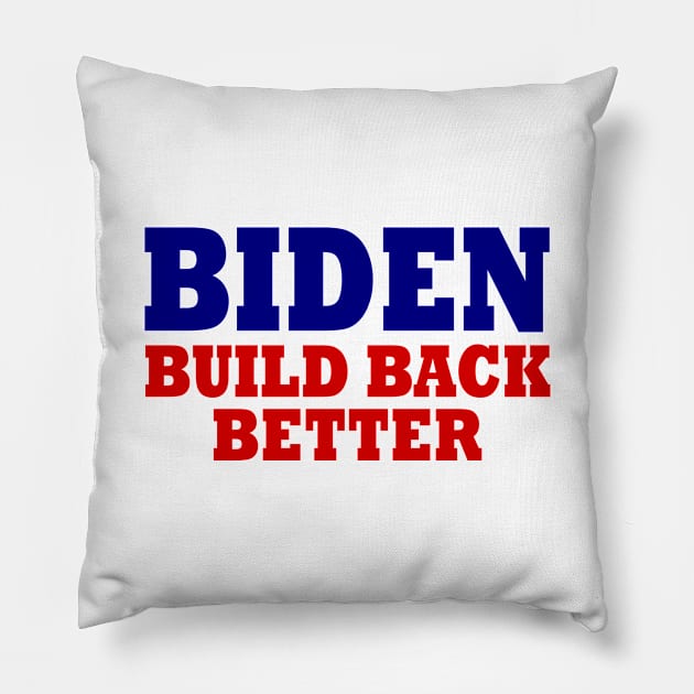 BIDEN 2020 Pillow by Milaino