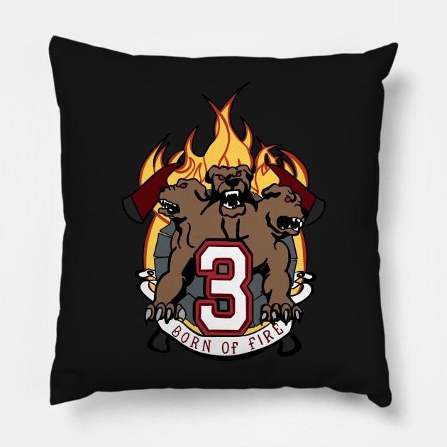 Squad 3 | Chicago Fire Emblem Pillow by icantdrawfaces