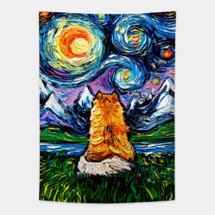 Pomeranian Night 2 Tapestry