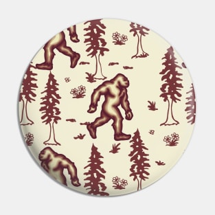 Bigfoot All Over Print Pin