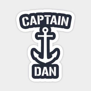 Nautical Captain Dan Personalized Boat Anchor Magnet