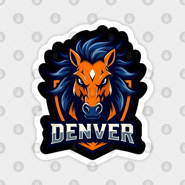 Denver Sports Logo Magnet by UrbanLifeApparel