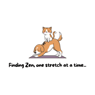 Dog finding zen T-Shirt