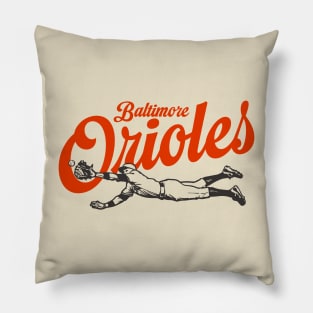 Diving Orioles Pillow