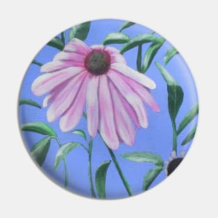 Purple Coneflower Painting Pin