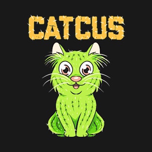 Funny Cactus Cat Pun Gift Idea T-Shirt