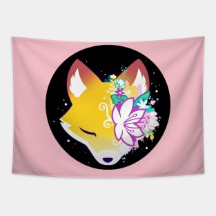 Cute Cool Funny Fox animal lover quote artwork Tapestry