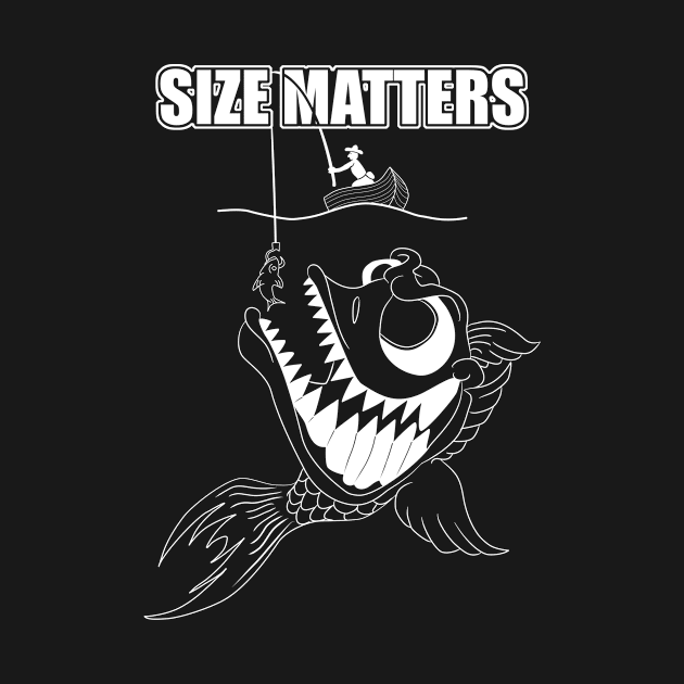 Funny Size Matters Fishing Lover | Boat Fishing Shirt by Cedinho