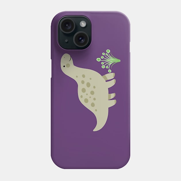 Baby Brontosaurus Phone Case by Rebelform